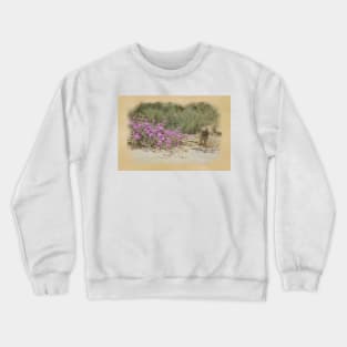 Vintage Look Desert Scene Digital Art Crewneck Sweatshirt